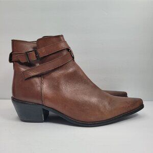 ASOS Chelsea Men's Brown Leather Ankle Boots US Size 12